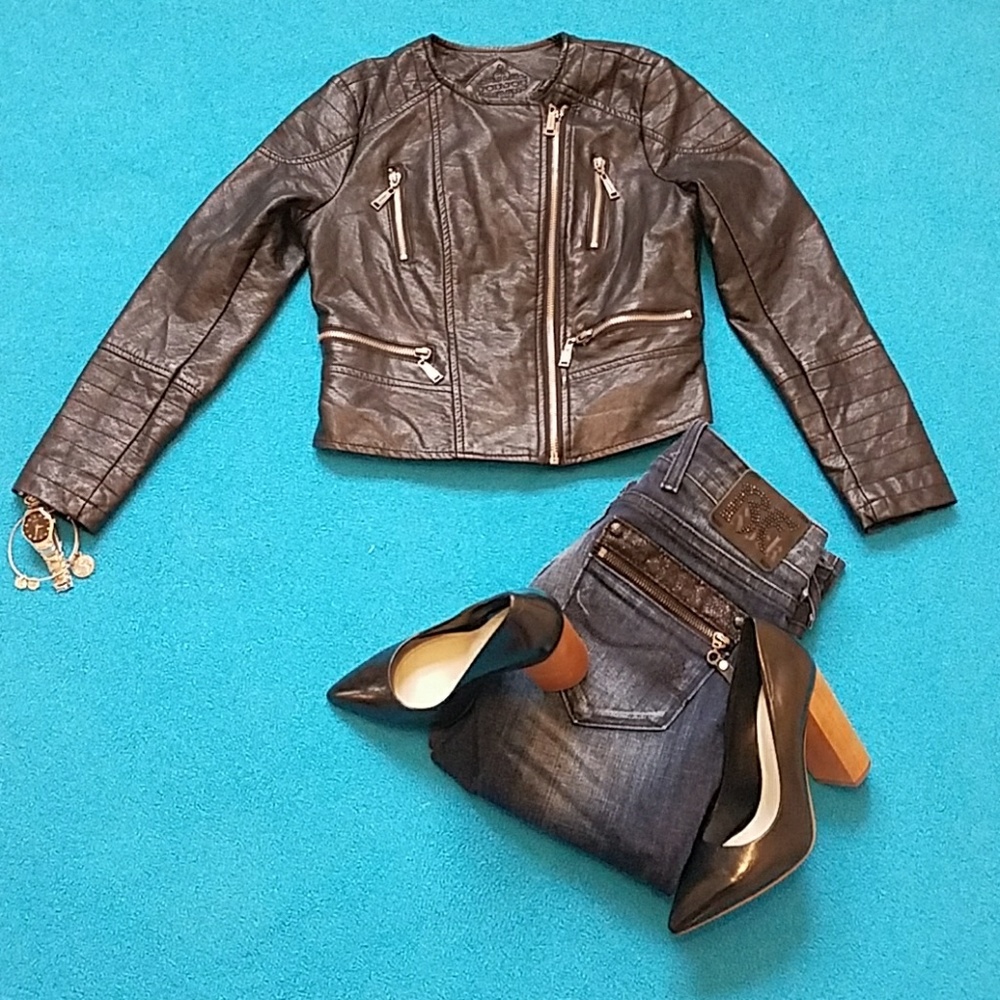 Jou Jou faux leather jacket